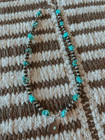 Turquoise & Faux Navajo Pearl Choker