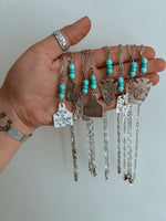 Turquoise Stamped Necklaces