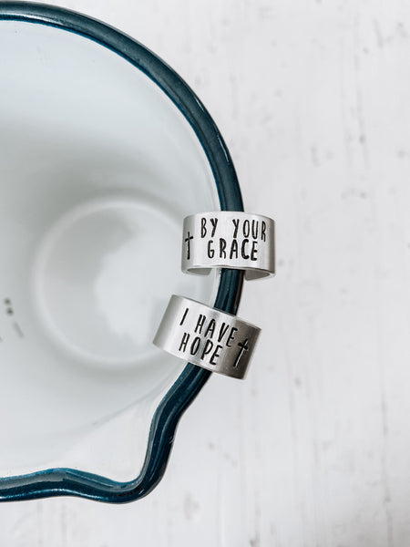 By Your Grace, I Have Hope RING SET
